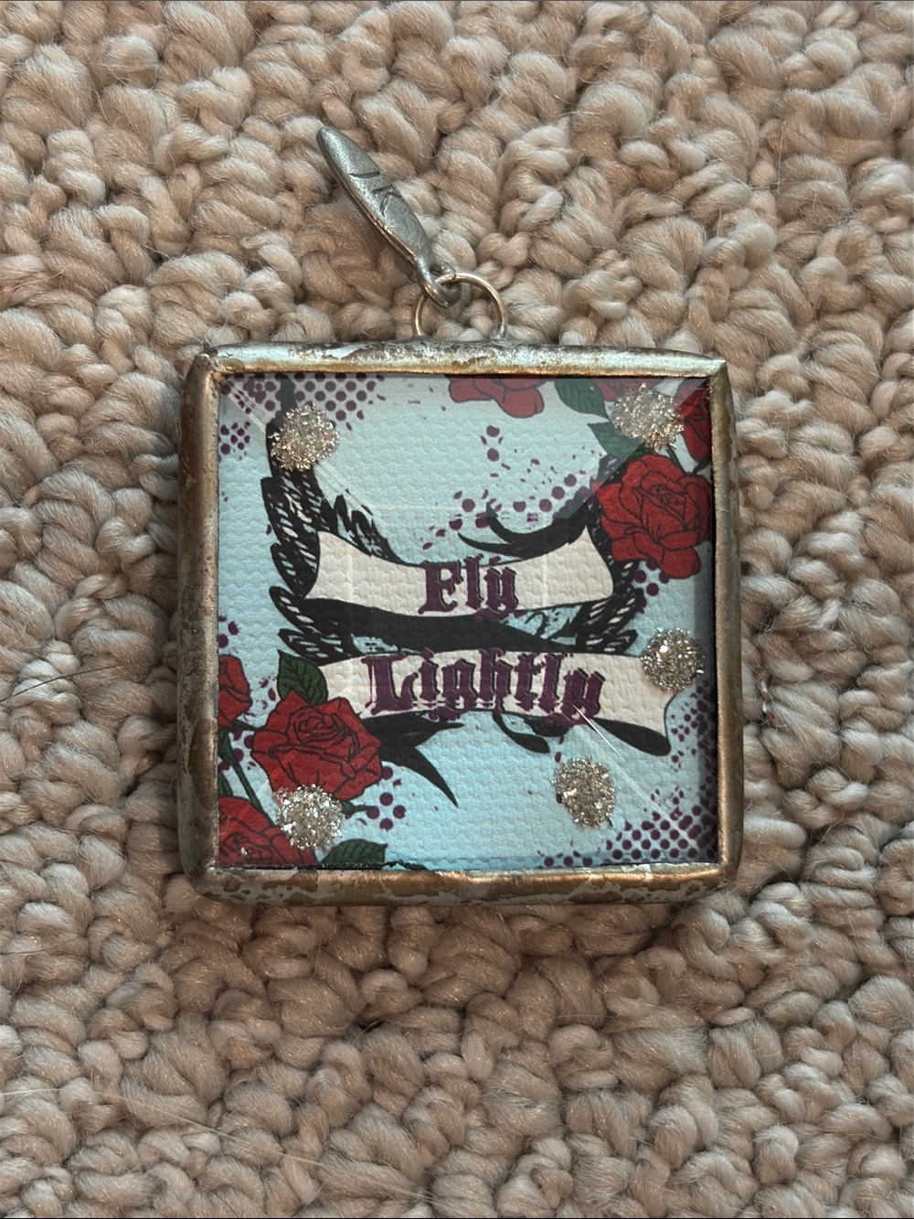 Jewel Kade Reversible 'Joy' ‘Fly Lightly’ Pendant Charm